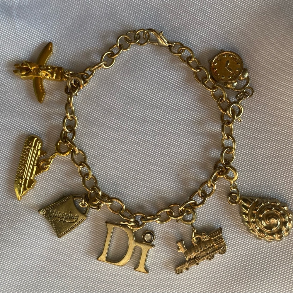 Diamond International Charm Bracelet
